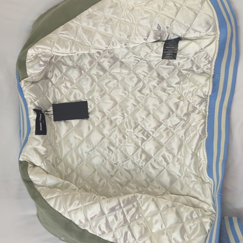 Homme + Femme quilted varsity jacket - Picture 4 of 7